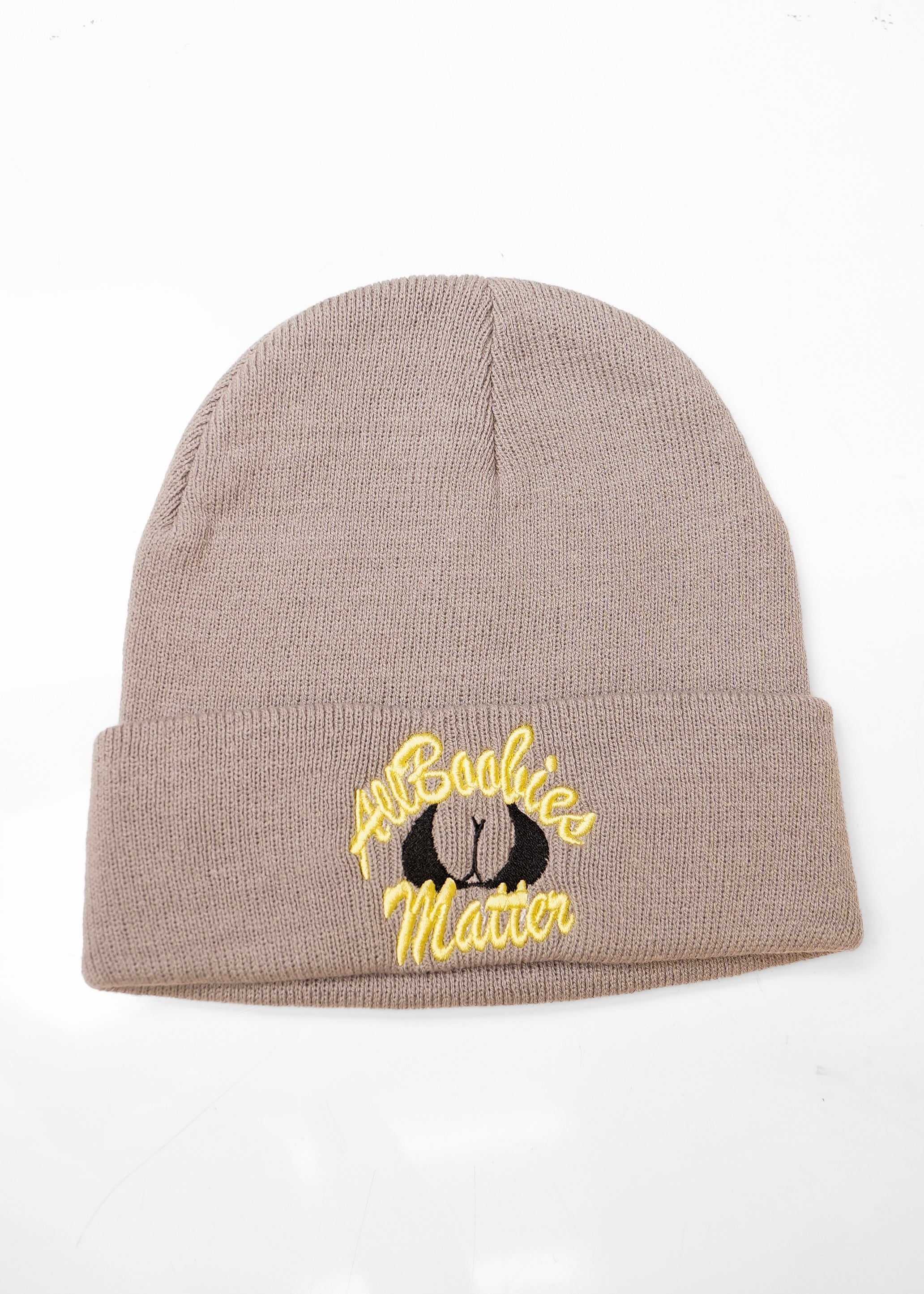 All Boobies Matter Beanie Cap "LIGHTGREY" - "PASTEL PACK"