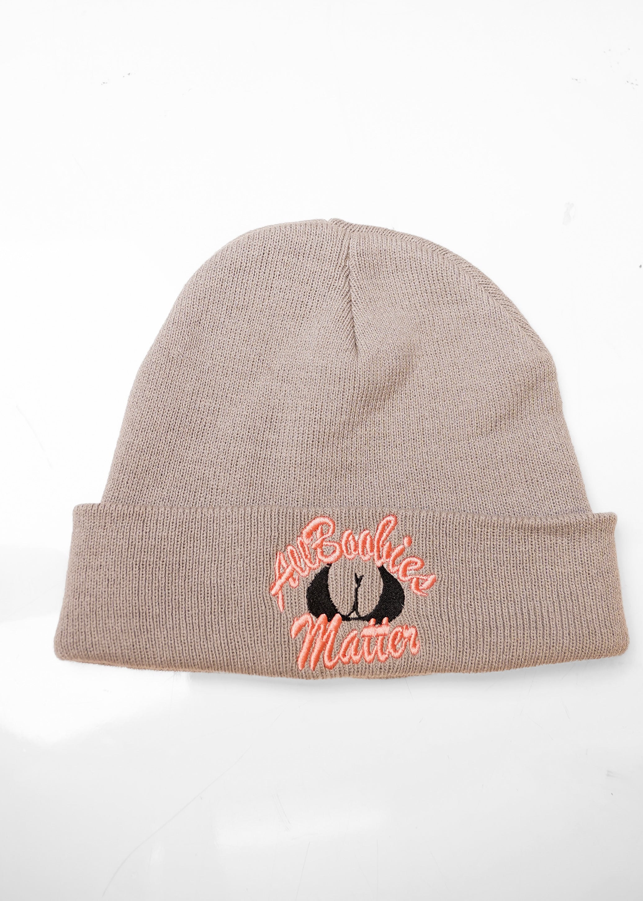 All Boobies Matter Beanie Cap "LIGHTGREY" - "PASTEL PACK"