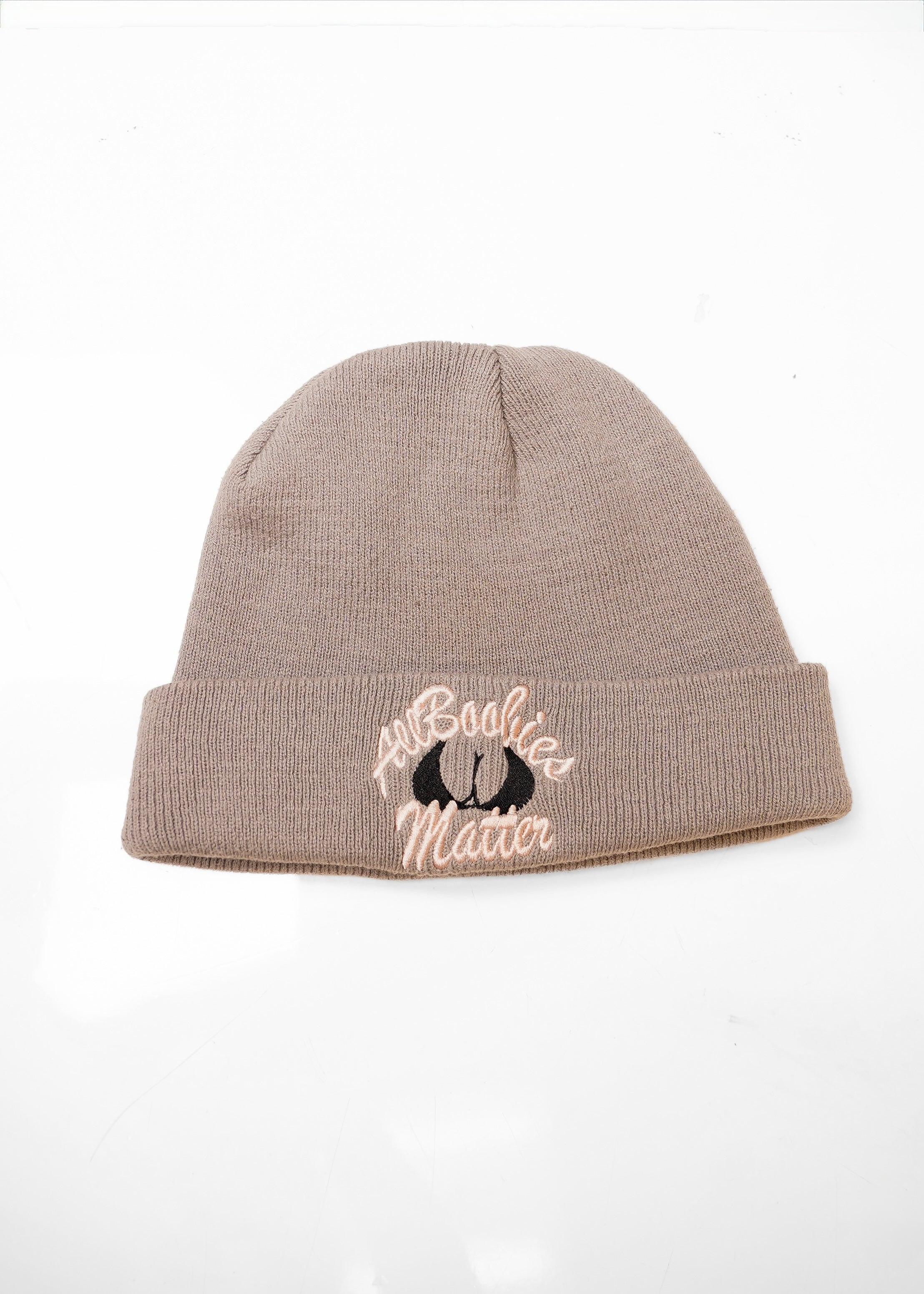 All Boobies Matter Beanie Cap "LIGHTGREY" - "PASTEL PACK"