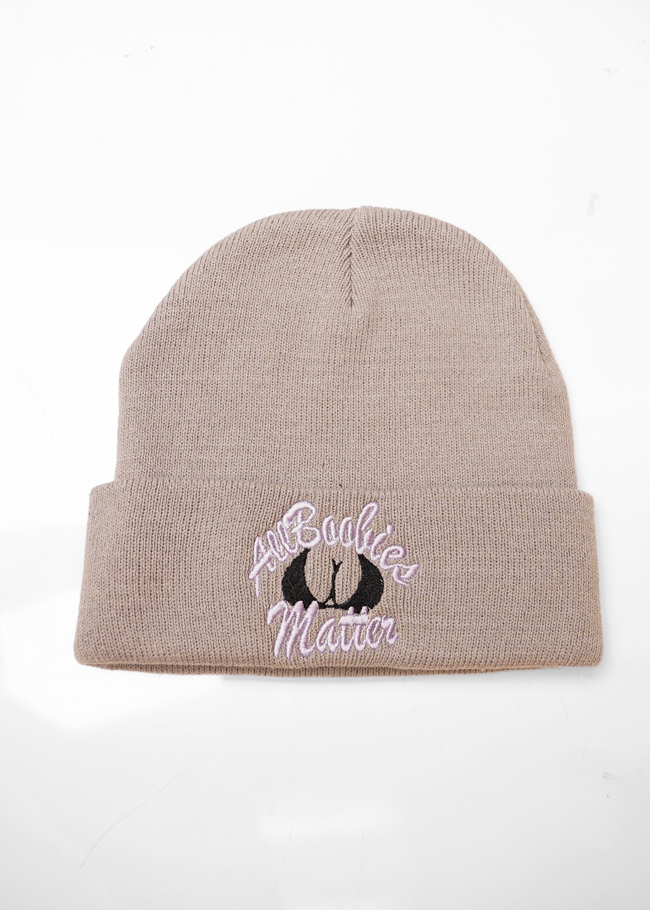 All Boobies Matter Beanie Cap "LIGHTGREY" - "PASTEL PACK"