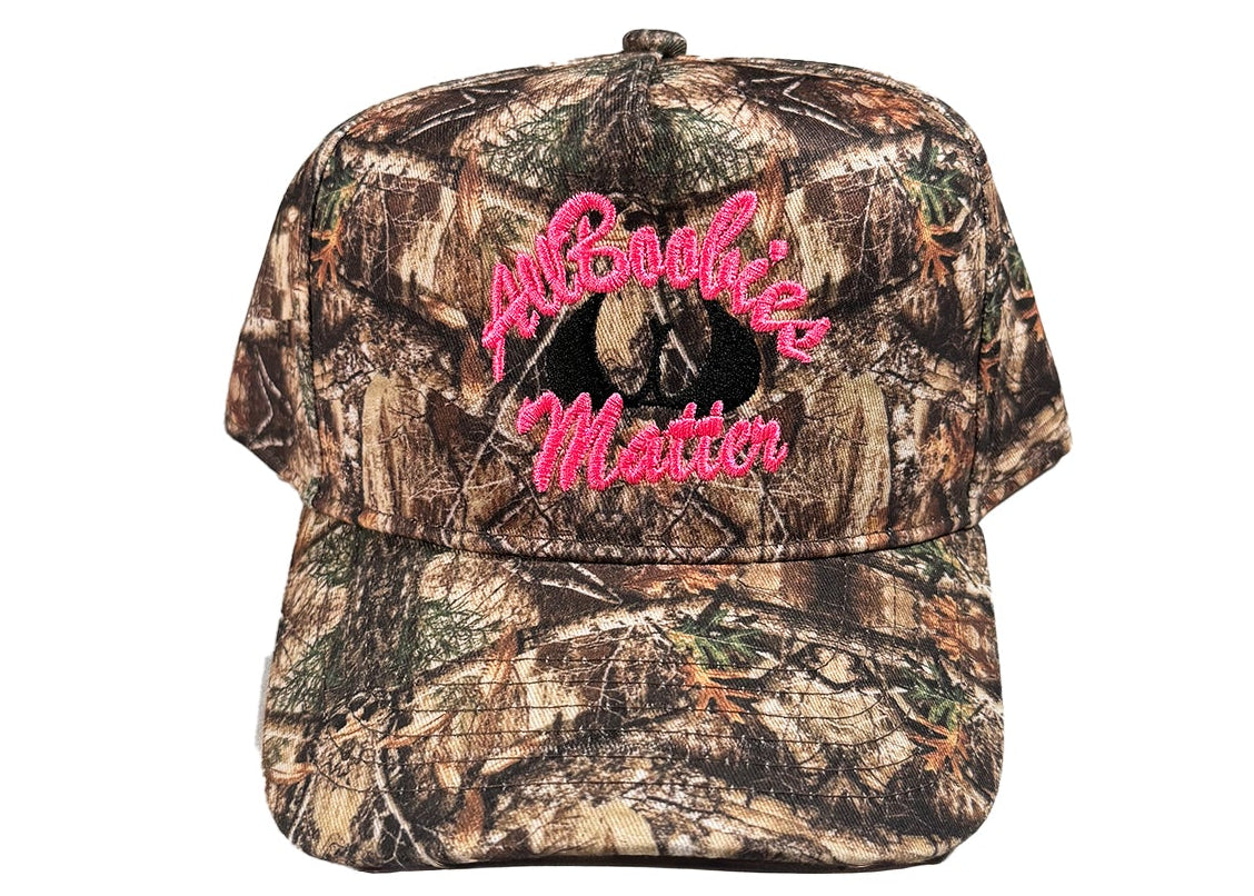 All Boobies Matter Camouflage 5-Panel Hat – Camo & Hot Pink K