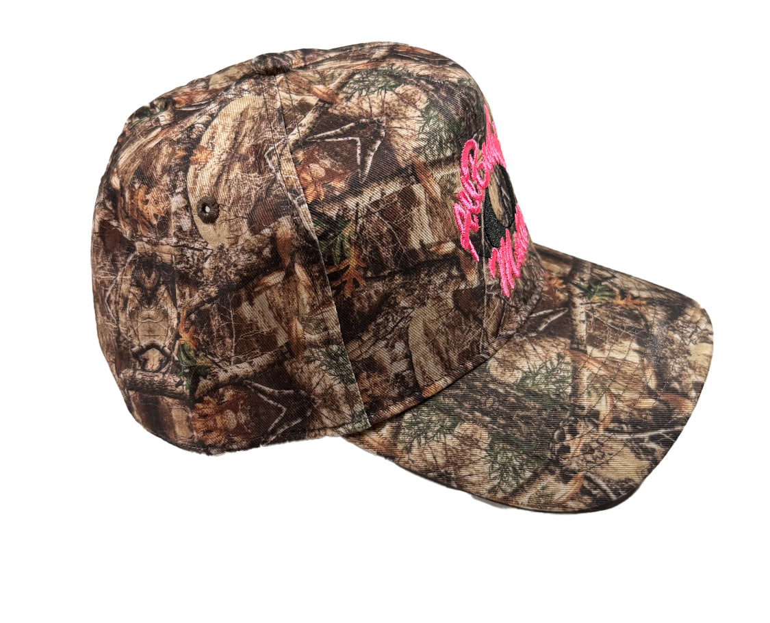 "All Boobies Matter Camouflage 5-Panel Hat – Camo & Hot Pink K-Frame Cap"