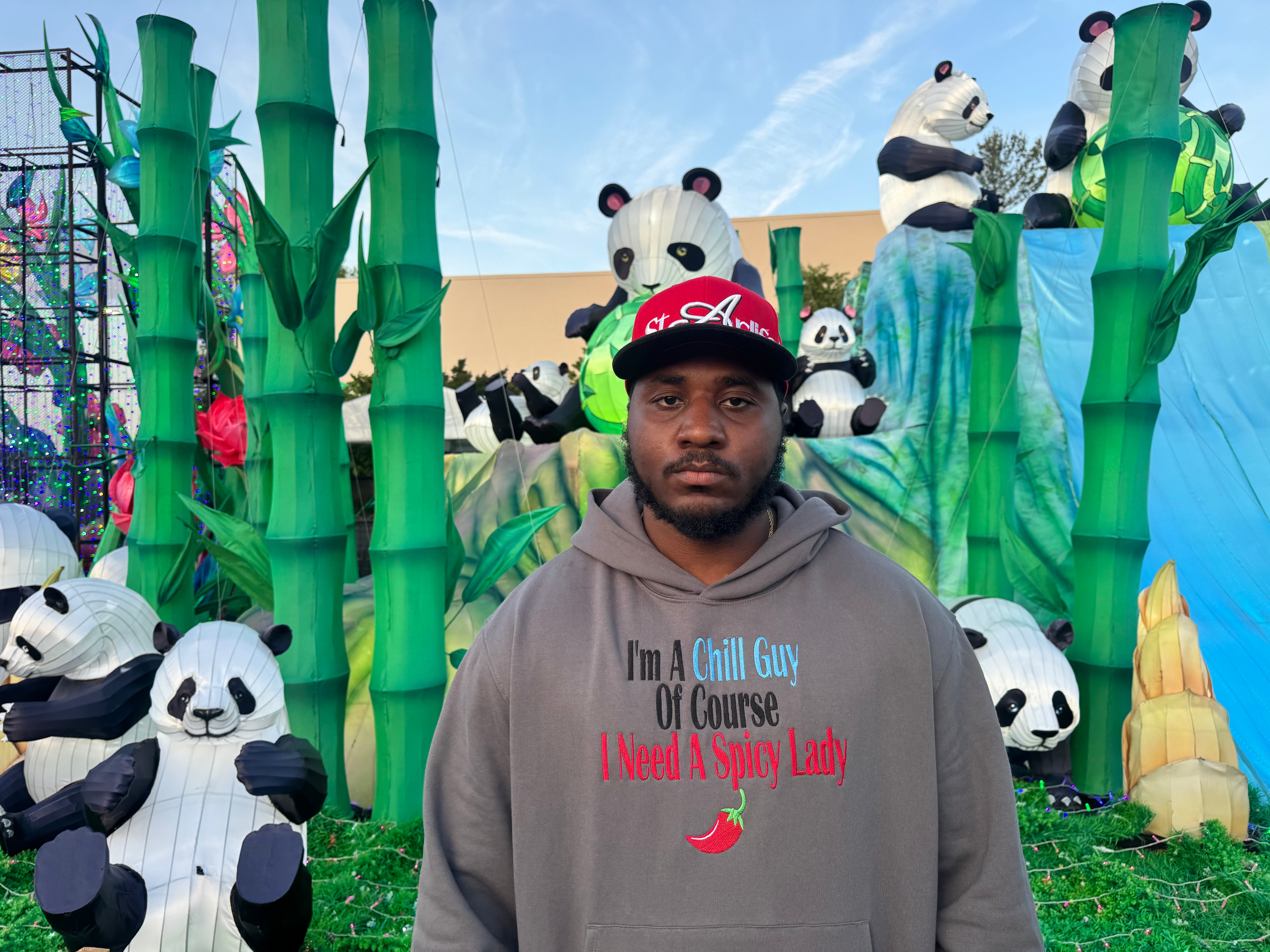 "Chill Guy Needs Spicy Lady Men's Asphalt Heavyweight Pullover Hoodie – Cozy, Bold & Stylish Sweatshirt"